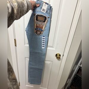 Wrangler Cowboy Cut Slim Fit Jeans in Light Blue